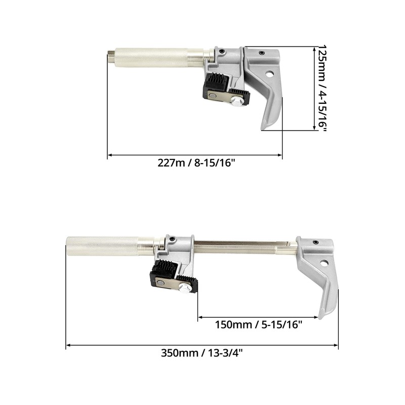 QWORK 7402 Universal Outside Thread Chaser, Heavy Duty Thread Repair