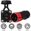Trolling Motor Plug Receptacle Set, 12V/24V/ 36V/48V Plug for Trolling
