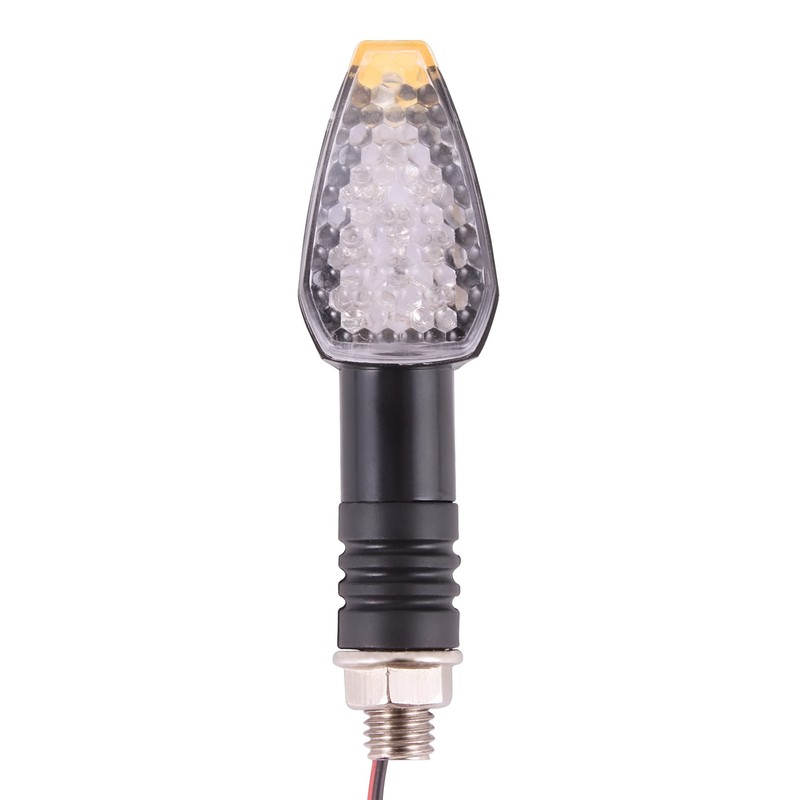 GOOFIT 1 Pair 12 V Motorcycle LED Turn Signals Indicators