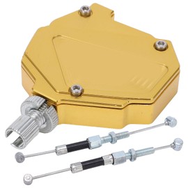 Stunt Clutch Cable Lever, Clutch Cable Easy Pull System, Gold Universal Motorcycle Stunt Clutch Lever Easy Pull Cable System Aluminium Alloy Motorcycle Accessories Brake System