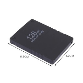 PS2 Memory Card for PS2 Dedicated Save Data, Archive Card, Large Capacity, Universal for PS2 Series, Memory Card for Files (128MB)