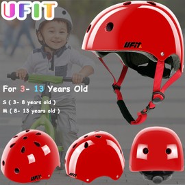 Children's Helmet Adjustable Dial Removable Inner Lining Ventilation Multisport Cycling Skateboard Scooter Scooter Ice Skate BMX for Youth Boys Girls 3 to 13 Years