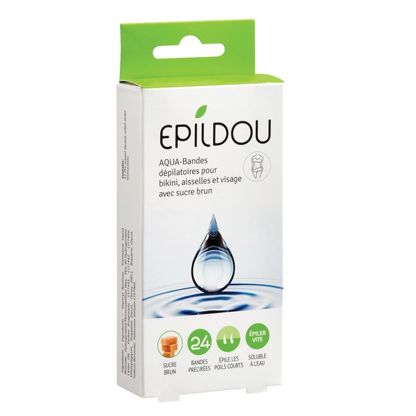 Epildou - Softepil Lot de 24 bandes dépilatoires pour bikini,