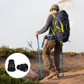 Giantree 6 Stück Krücken Gummi, 19mm Gummipuffer für Wanderstöcke, rutschfeste Gummi-Spitzen rutschfeste Gehstock Gummifuß Ersatz-Gummispitzen für Krücken Trekkingstöcke Senioren Gehstöcke Zubehör