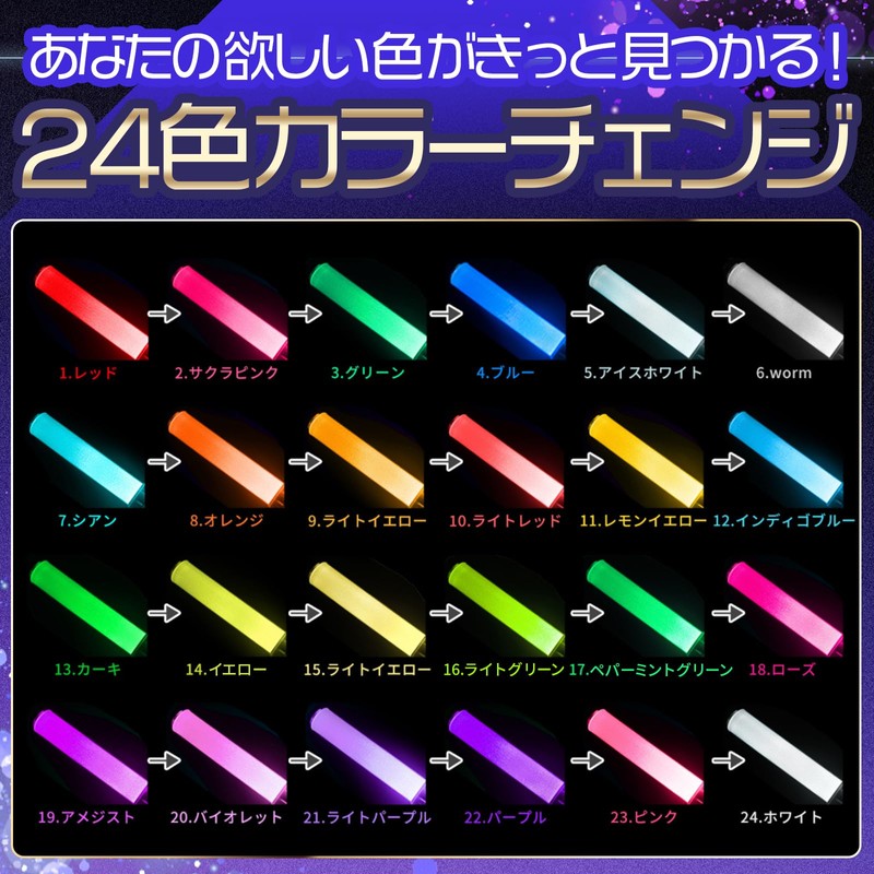 GRANCLAN Penlight, Concert Light, Live, 24 Color Changes, Memory Function,