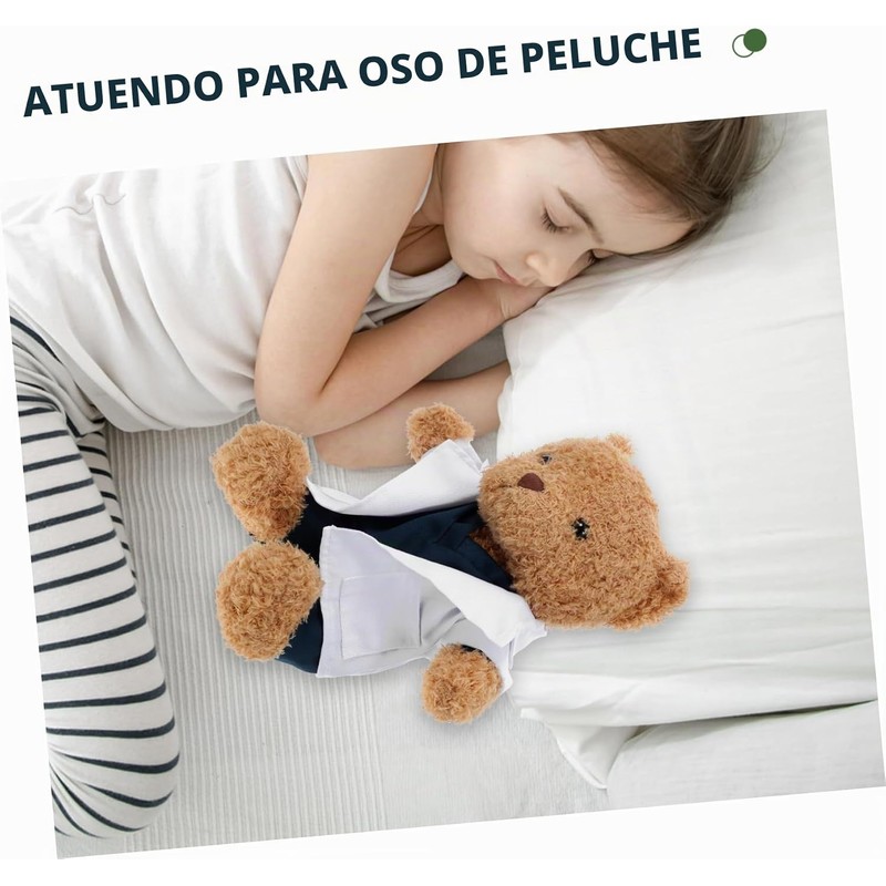 Ropa para Peluches Traje de Doctor 3 Piezas de Tela