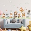 SMAOSTORE Wall Sticker, Bear, Giraffe, Zoo Sticker, Stylish, Cute, Animal,