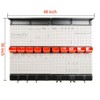 Ultrawall Garage Storage, 48x36 inch Pegboard with Hooks Garage Storage