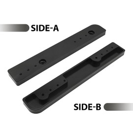 UOIENRT 2Pcs Adjustable 1"-3" Relocator Kit Mount Extend Plate Trunk Luggage Rack, Tour Pack Relocator Kit, Replacement for Harley Touring Road King Street Glide Trikes 2014-2024