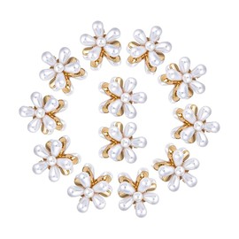 Mini Pearl Claw Clip, Retro Hair Clips with Daisy Flower, Sweet Artificial Bangs Clips Decorative Hair Accessories for Women Girls(12PCS)