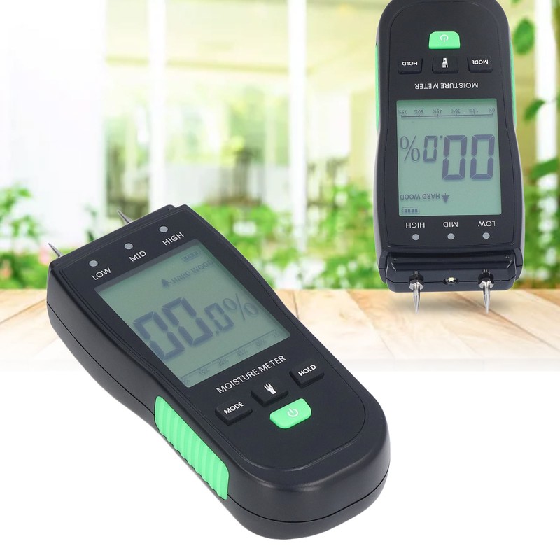 Wood Moisture Meter High Accuracy LCD Display Professional Moisture Content