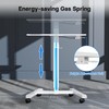 BONTEC Mobile Standing Desk Adjustable Height, Rolling Laptop Cart with