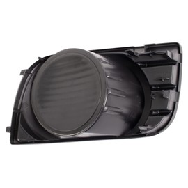 TRQ Front Right Fog Light Hole Cover Black Passenger Side Compatible with 2008-2017 Toyota Sequoia TO1039182