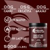 Creatina Monohidratada 500g Gladiator En Polvo Sabores Moras