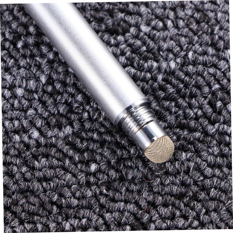 TEHAUX Stylus Pen for Touch Screens Silver Capacitive Disc Fiber