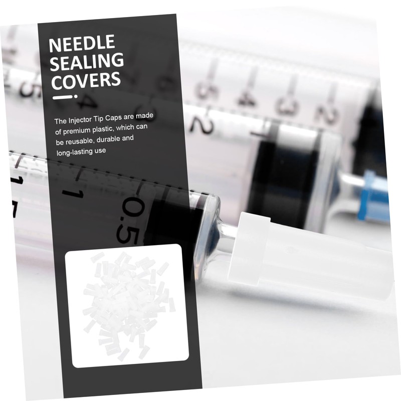 Alipis 200pcs Universal Injector Caps Luer Lock Leakproof Protective Sealing