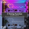 100Ft Neon Rope Lights,Flexible Led Rope Lights Control with App/Remote,Multiple