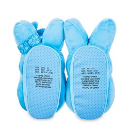 Peeps Slippers Easter Peep Slipper Blue Slipper with Wrist Bunny Plush Slipper