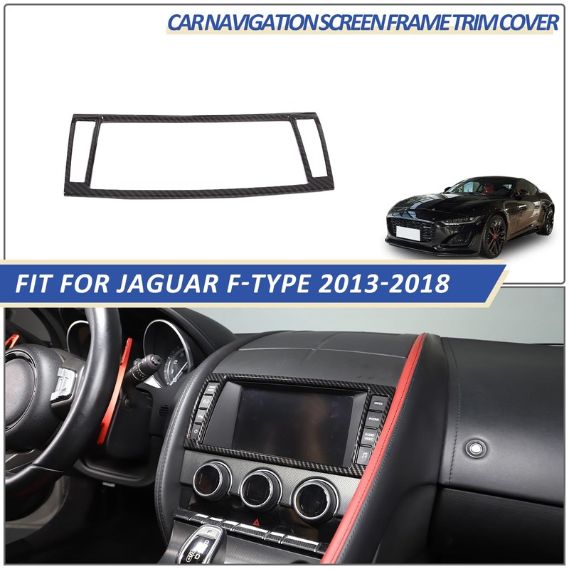 Daeiclru Car Navigation Screen Frame Trim Cover Fit for Jaguar
