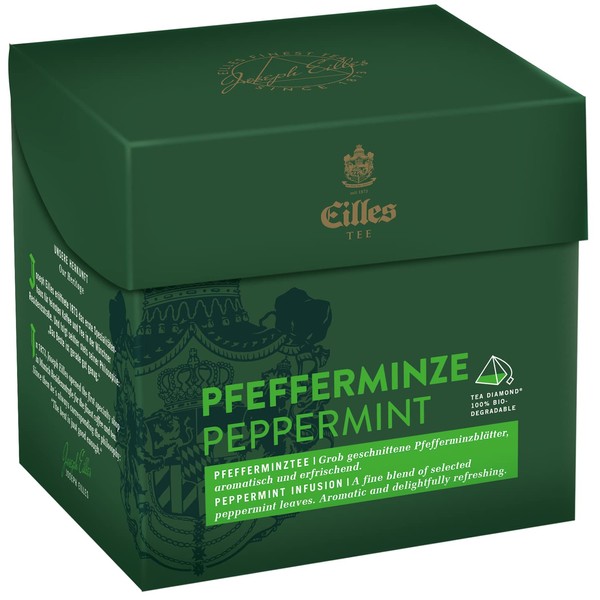 Eilles Tea Diamonds Pfefferminzblätter, Einzelpack 20 x 2g