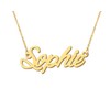 18k Gold Plated Sophie Name Necklace Initial Pendant Charm Stainless