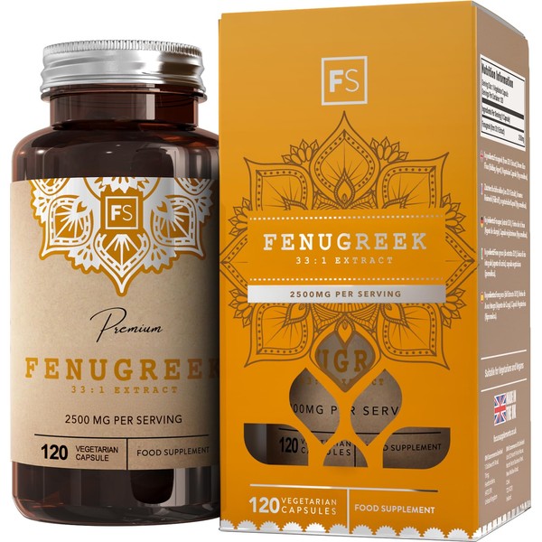 FS Fenugreek | 120 High Strength Fenugreek Capsules - 2500mg