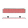 Reflector rectangular rear red