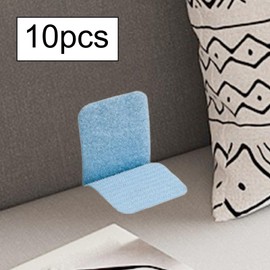 Dickly 10x Hook and Loop Strips with Sticky Double Sided Tape Back Sticky Fasten Mounting Tape for Sofa, Blue