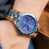 BOBO BIRD Men’s Wooden Watch 1.69in (43mm) Case, Japanese Quartz