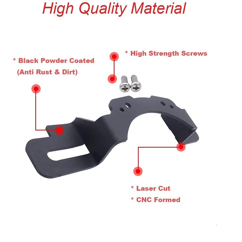 XJMOTO 4 inch LED Fog Light Front Bumper Mounting Brackets