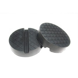 75 x 25 mm V-Groove Waffle Rubber Underlay Pad Trolley Jack Lifting Platform Round Car Set Block Trolley Jack Buffer Tyre Change Truck Wheels Car Tuning Accessories