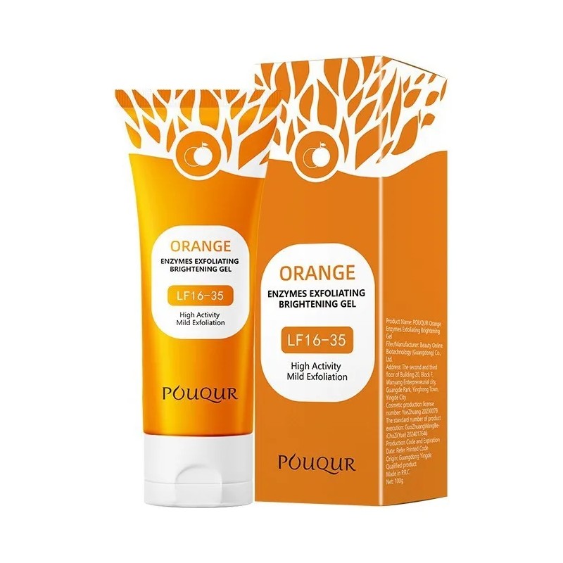 Orange Exfoliating Gel For Face And Body