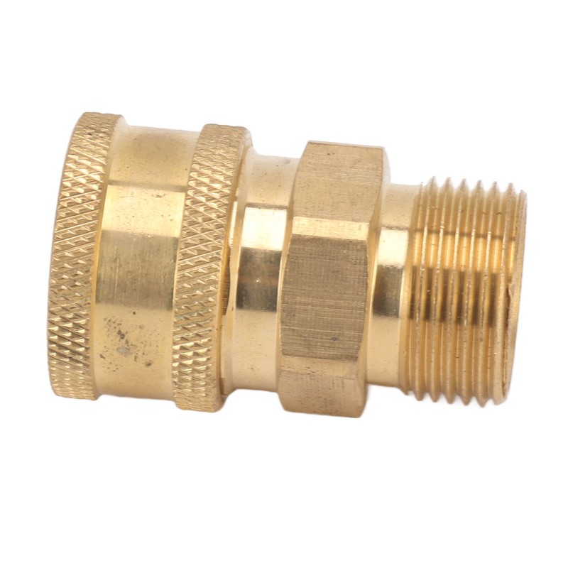 2Pcs Pure Copper M22 High Pressure Washer Fitting Adapter 3/8