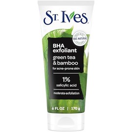 St. Ives Exfoliante Facial, Té Verde y Bambú, 170g