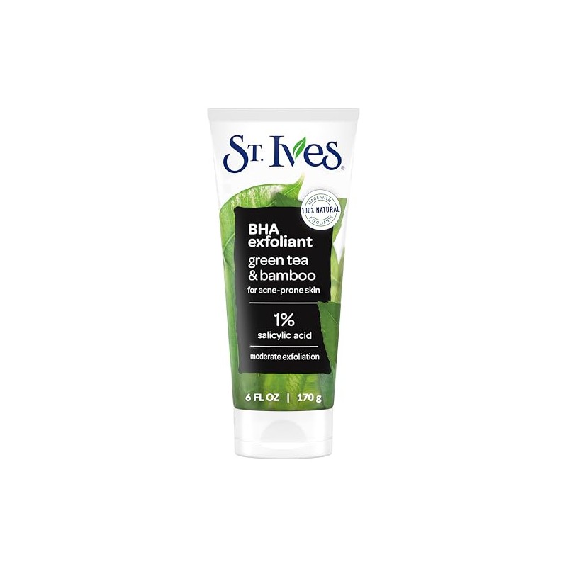 St. Ives Exfoliante Facial, Té Verde y Bambú, 170g