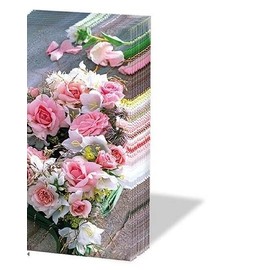 Rose Bouquet Pocket Tissue Set of 2 Facial Tissue Travel Tissue