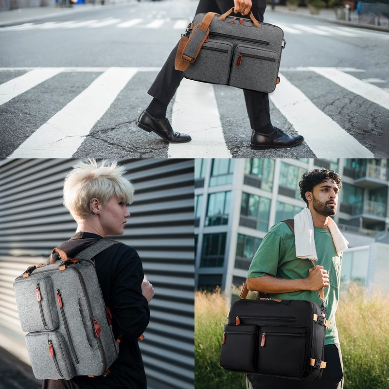 MOLNIA Expandable Laptop Backpack, 3 in 1 Laptop Bag, 17.3