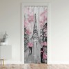 Paris Door Curtain, French Eiffel Tower Blackout, Paris Themed Cherry
