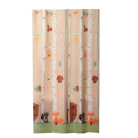 Saturday Knight LTD Cute Forest Animals Shower Curtain, 70 x 72 inches, Polyester, Machine Washable