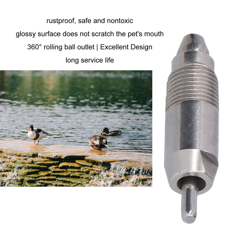 Stainless Steel Chicken Nipple Drinkers Safe Rustproof Farm Equipment Waterer