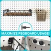 G.CORE Pegboard Peg Hooks Accessories - 40 Set Pegs with