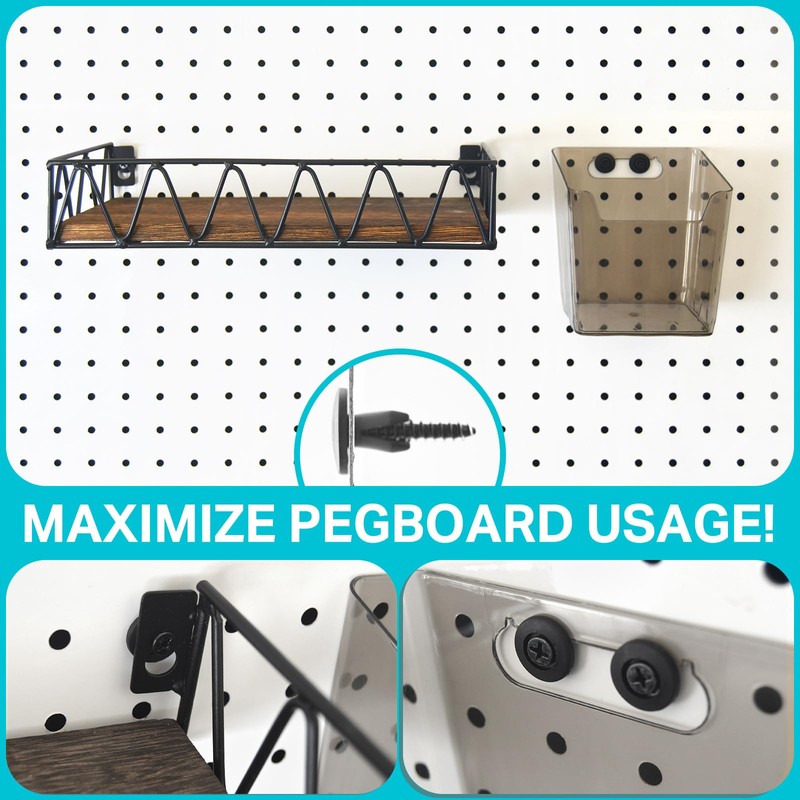G.CORE Pegboard Peg Hooks Accessories - 40 Set Pegs with