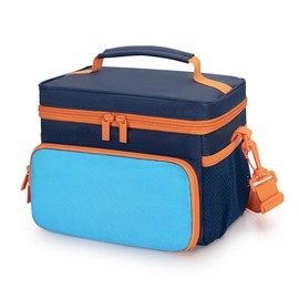 LoDrid Yoto Player (3rd Gen) Compatible Storage Bag, Card Holder for up to 30 Cards, Carrying Case for Bluetooth Audio Speaker and Headphone Accessories, Blue (Case Only)