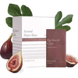 LAVOIR Lovescenced Dry Sheet: Fig & Cedar 40 Count (Fig Noir & Cedar) Sweet Woody Fig Scent
