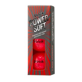 Volvik Power Soft Explosive Ball Speed Golf Balls 2 Dozen (24 Balls) - Red Color