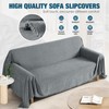 KinCam Couch Covers for 3 Cushion Couch Sofa Cover Washable