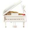 Fayemint White Piano Music Box Decoration Piano Music Box Creative