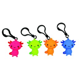 Raymond Geddes Axolotl Backpack Buddy Keychain (Pack of 24) - Axolotl Keychain Pets - Adorable Keychain Party Favors