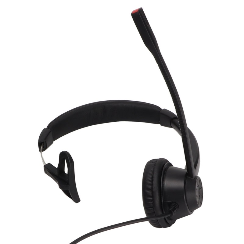 Telephone Headset Clear Comfortable Plug and Play Monaural Traffic Headset