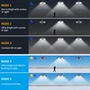 Auzev Shed Lights Solar Powered Indoor Outdoor 3000LM Pendant Light